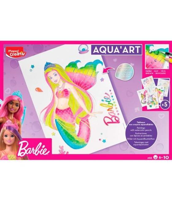 Maped maxi set creativo aqua´art barbie +6 años