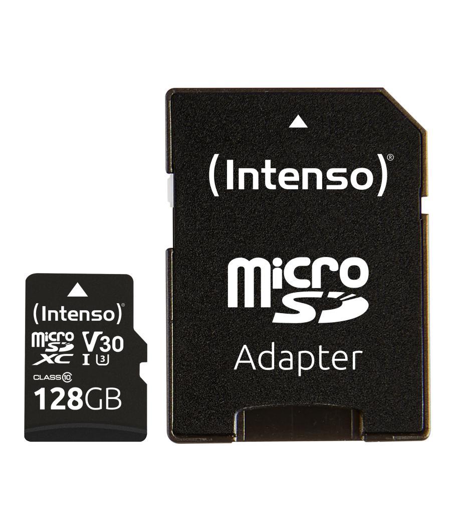 Tarjeta de memoria micro sd intenso 128gb profesional uhs - i cl10 + adaptador sd
