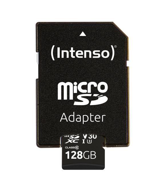 Tarjeta de memoria micro sd intenso 128gb profesional uhs - i cl10 + adaptador sd