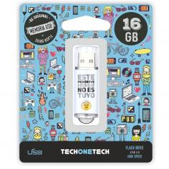 Pendrive 16GB Tech One Tech No Es Tuyo USB 2.0 - Imagen 1