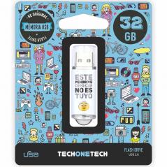 Pendrive 32GB Tech One Tech No Es Tuyo USB 2.0 - Imagen 1