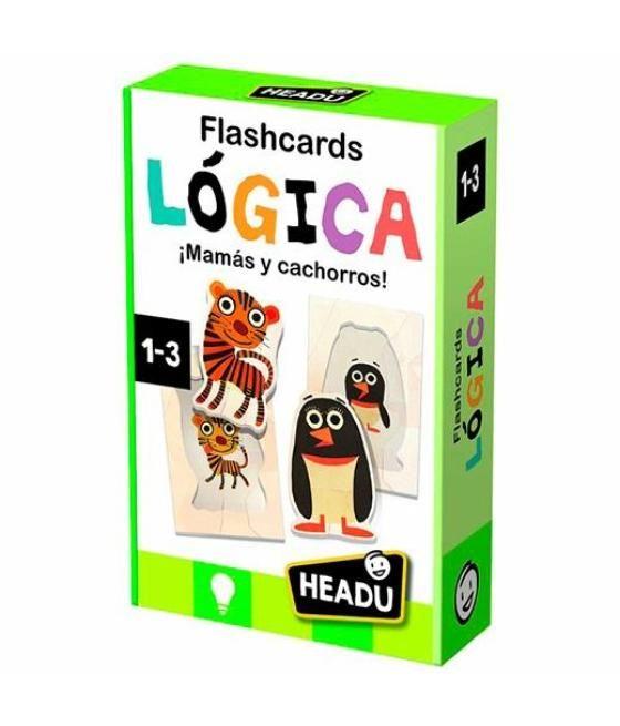 Headu flashcards lógica mamás y cachorros montessori 1-3 años