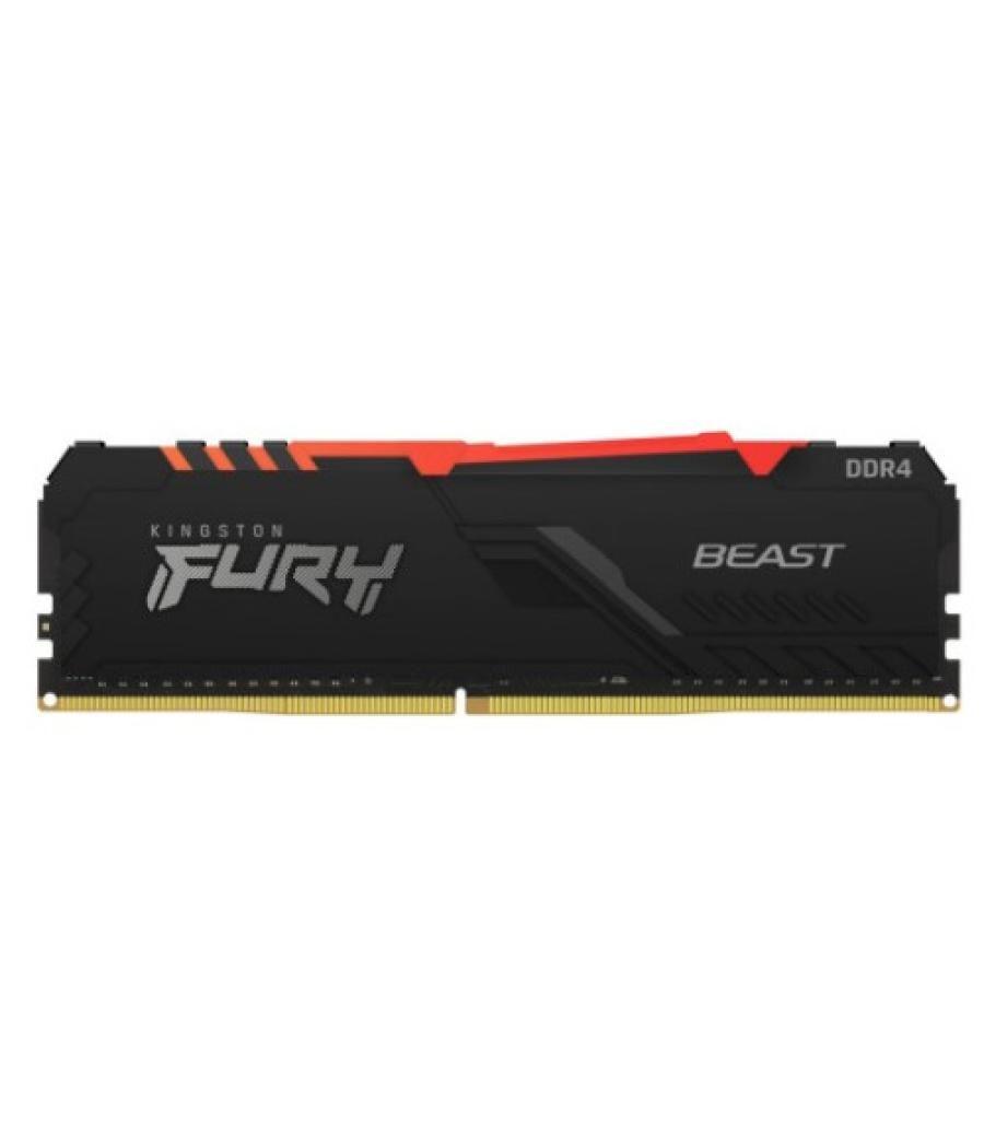 Memoria kingston fury beast rgb ddr4 16gb (kit 2) 3200mhz cl16 - kf432c16bb2ak2/16