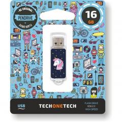 Pendrive 16GB Tech One Tech Unicornio Dream USB 2.0 - Imagen 1