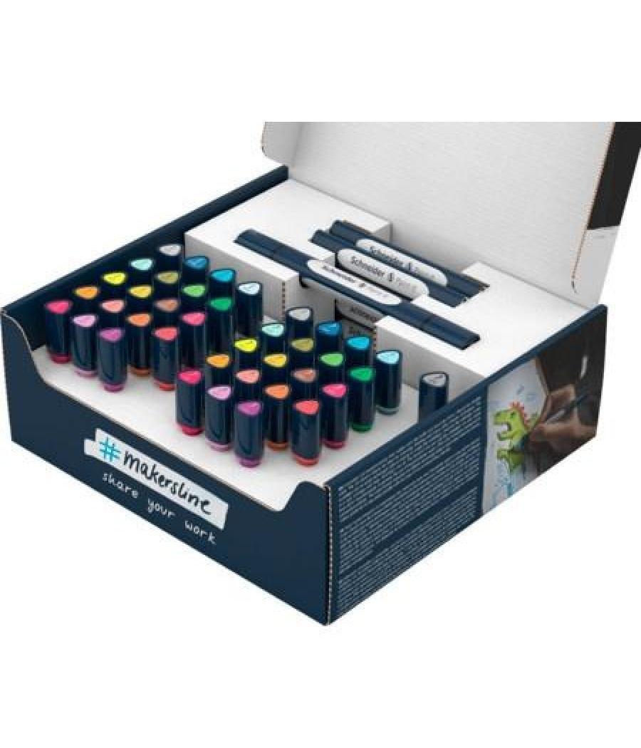 Scheider paint-it 040 twinmarker set completo 52 piezas c/surtidos