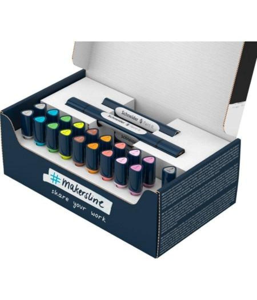 Scheider paint-it 040 twinmarker set completo 27 piezas c/surtidos