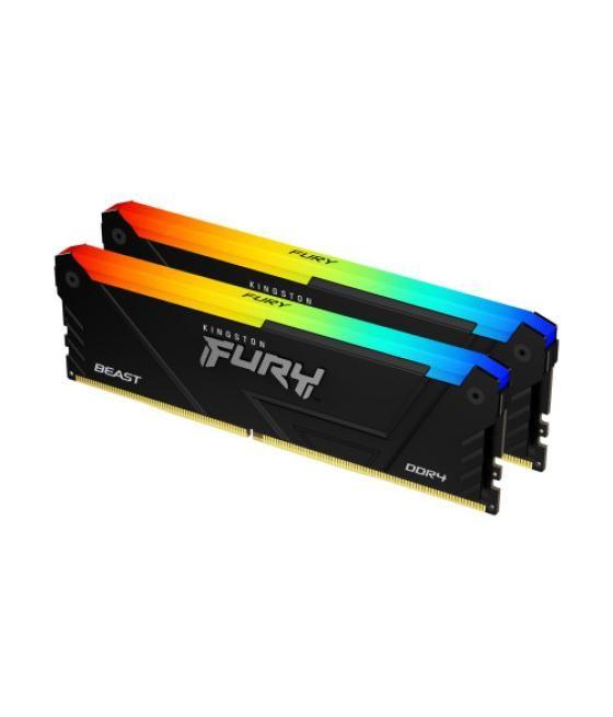 Kingston technology fury beast rgb módulo de memoria 32 gb 2 x 16 gb ddr4 3200 mhz