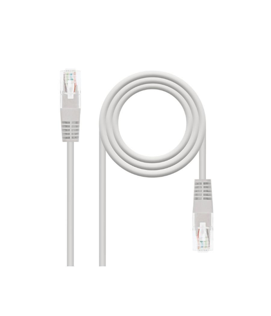 Cable de red latiguillo rj45 cat6 utp 30 m gris nanocable