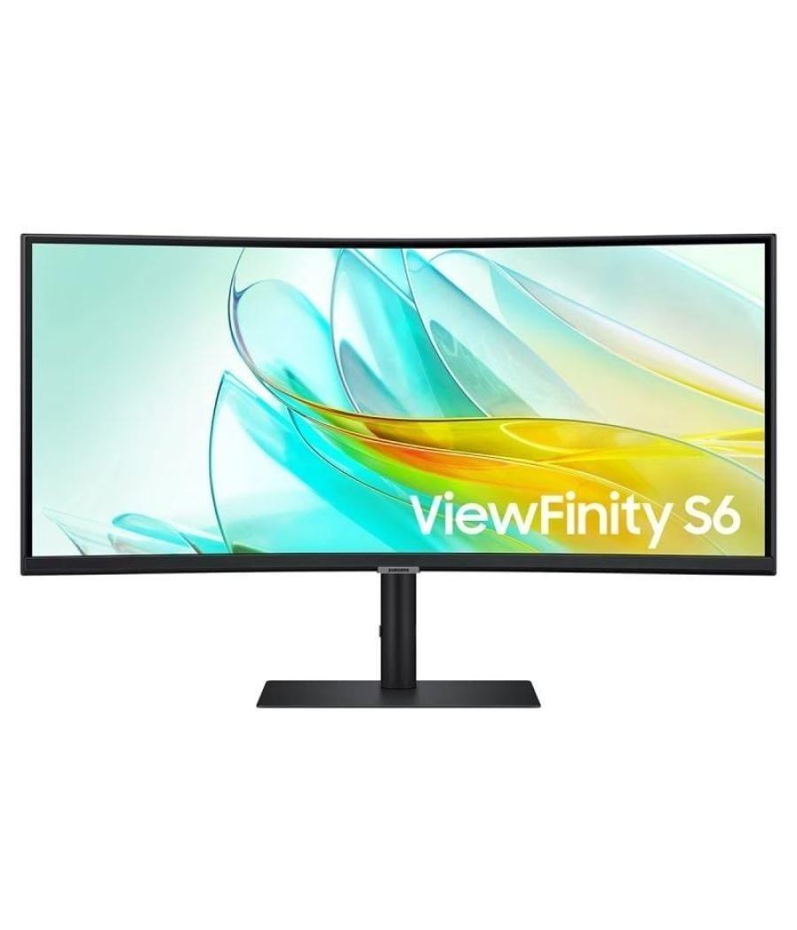 Monitor profesional ultraparonámico curvo samsung viewfinity s6 s34c652uau 34'/ uwqhd/ multimedia/ negro