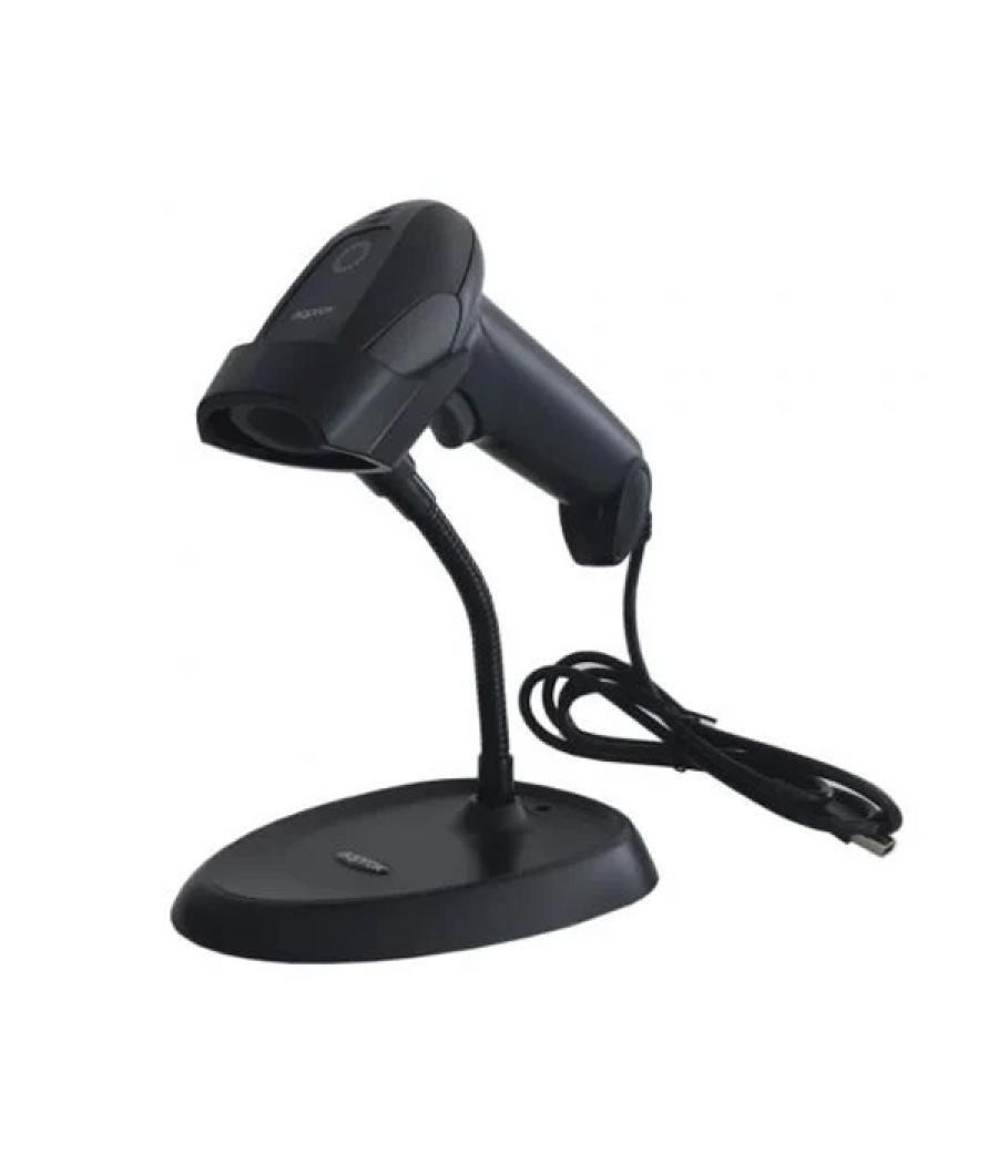 Scanner codigo de barras approx appls11as 1d usb disparo manual o automatico una laser visible indicador led y beeper con peana