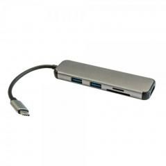 Hub USB 2.0 Tipo-C 3GO HUB2UCRH/ 2 Puertos USB 3.0/ 1 HDMI/ Gris - Imagen 1