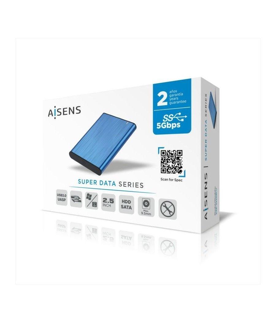 Caja Externa para Disco Duro de 2.5' Aisens ASE-2525BLU/ USB 3.1/ Sin tornillos - Imagen 5