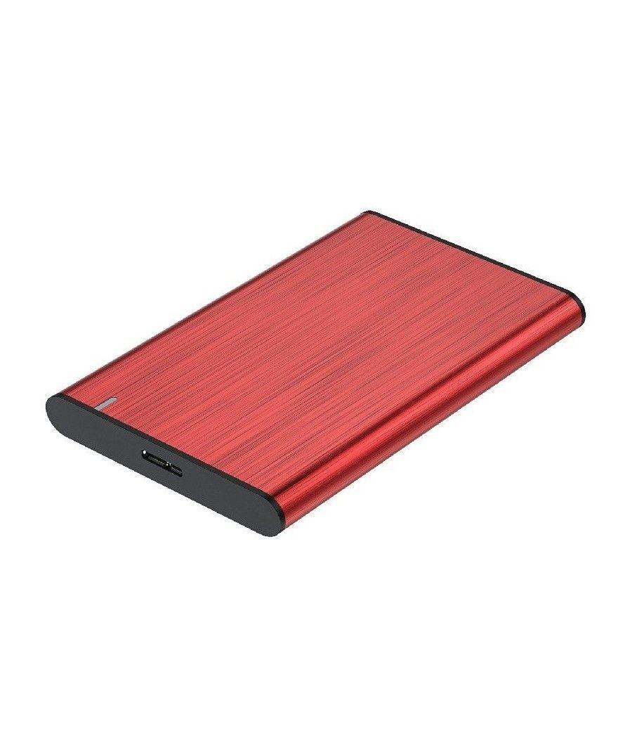 Caja Externa para Disco Duro de 2.5' Aisens ASE-2525RED/ USB 3.1/ Sin tornillos - Imagen 1