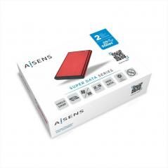 Caja Externa para Disco Duro de 2.5' Aisens ASE-2525RED/ USB 3.1/ Sin tornillos - Imagen 4