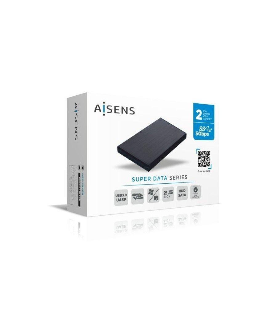 Caja Externa para Disco Duro de 2.5' Aisens ASE-2530B/ USB 3.1 - Imagen 4