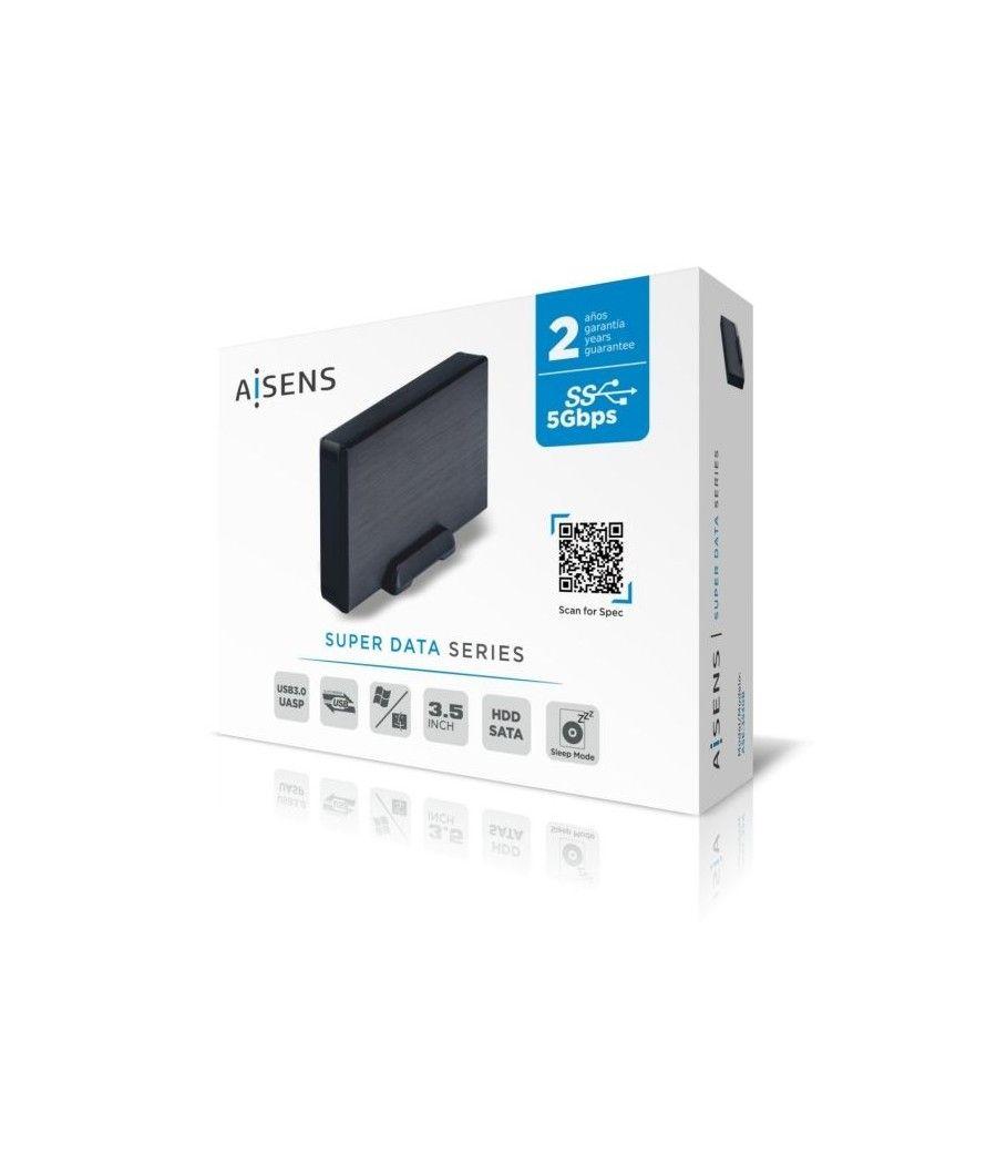 Caja Externa para Disco Duro de 3.5' Aisens ASE-3530B/ USB 3.1 - Imagen 3