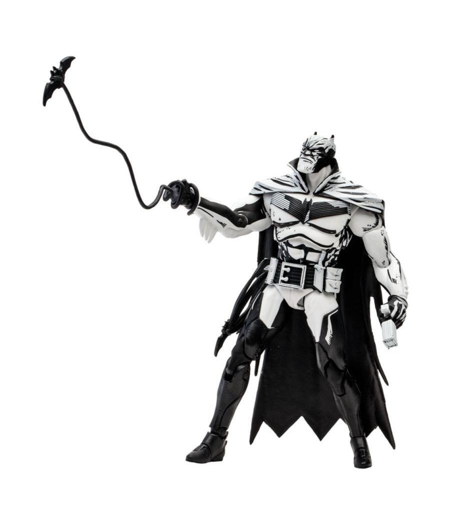 Figura mcfarlane toys dc multiverse 7in - batman (batman: white knight)(line art)(gold label)