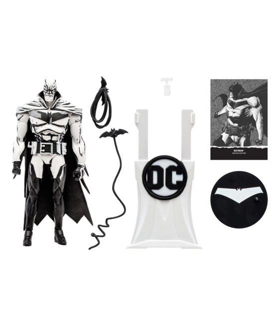 Figura mcfarlane toys dc multiverse 7in - batman (batman: white knight)(line art)(gold label)