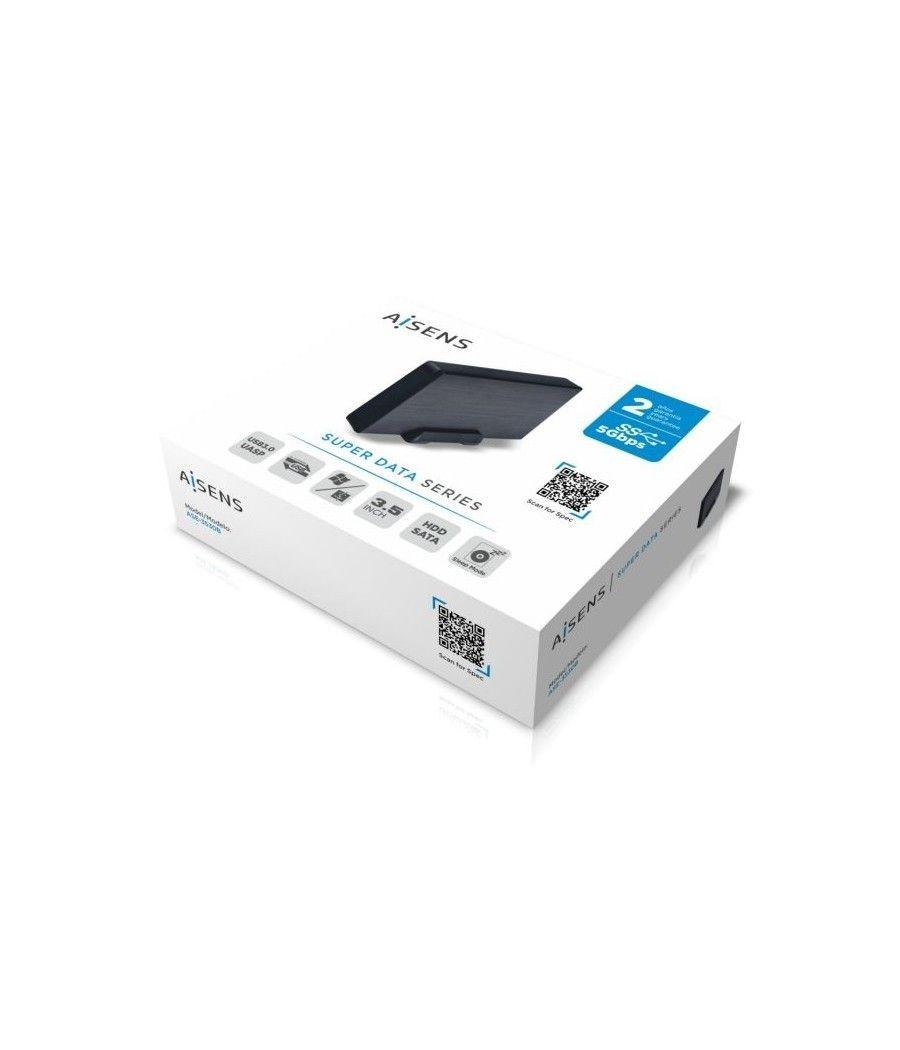 Caja Externa para Disco Duro de 3.5' Aisens ASE-3530B/ USB 3.1 - Imagen 4