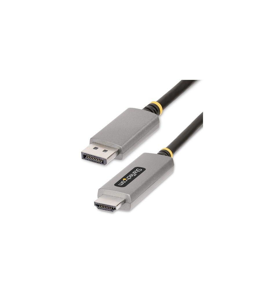 StarTech.com Cable Adaptador de 2m DisplayPort a HDMI - 8K 60Hz - 4K 144Hz - HDR10 - Conversor de Vídeo Activo DP 1.4 a HDMI 2.1
