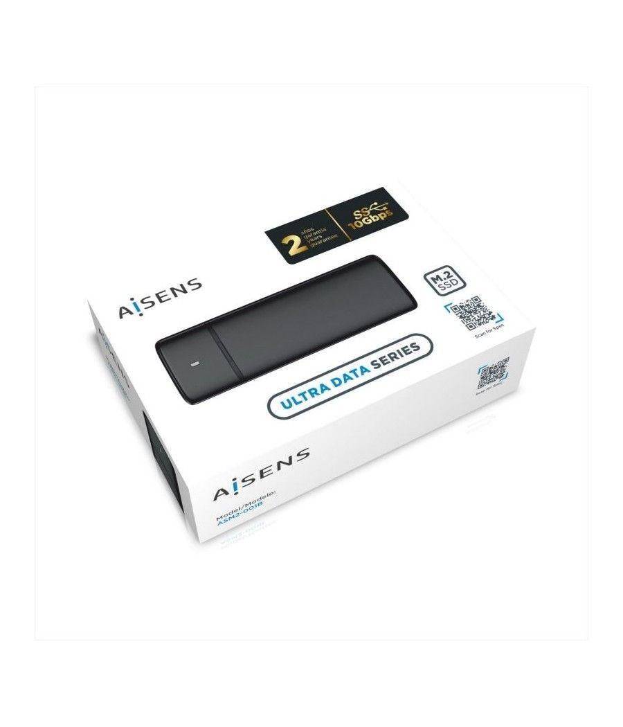 Caja Externa para Disco SSD M.2 SATA/NVMe Aisens ASM2-001B/ USB 3.1/ Sin tornillos - Imagen 5
