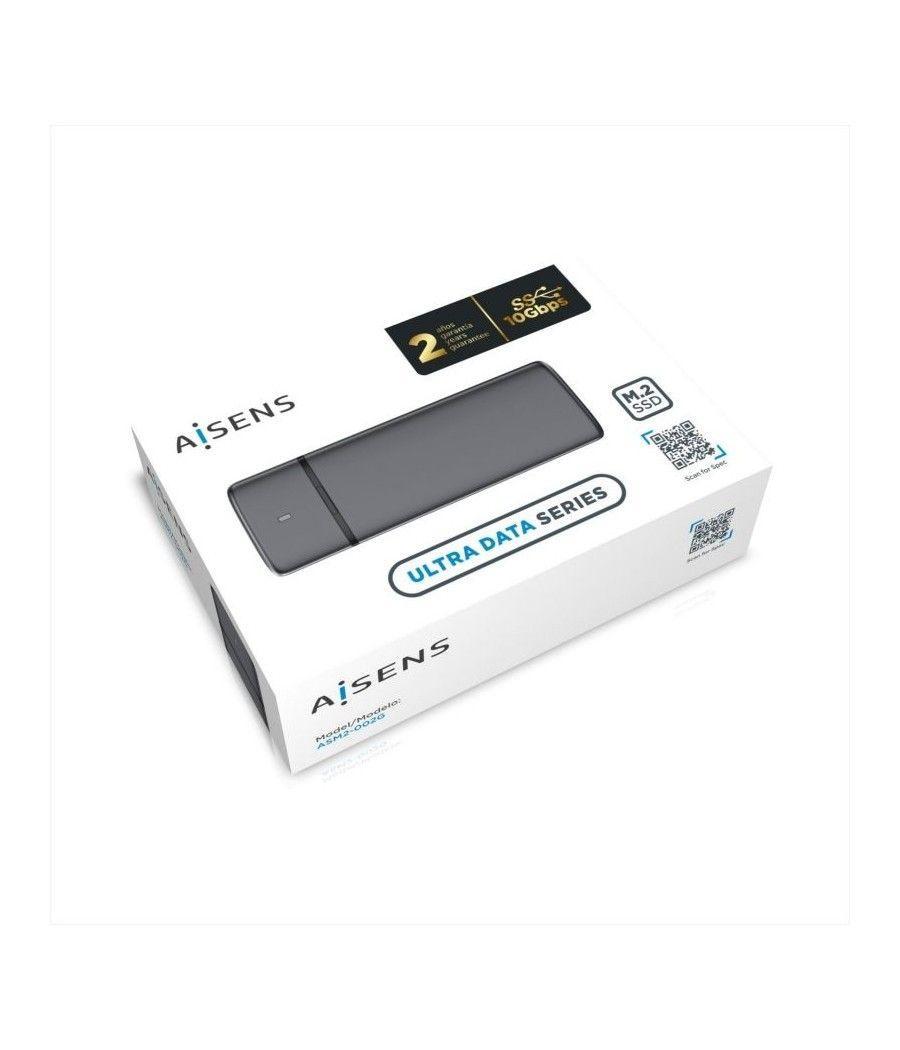 Caja Externa para Disco SSD M.2 SATA/NVMe Aisens ASM2-002G/ USB 3.1/ Sin tornillos - Imagen 5