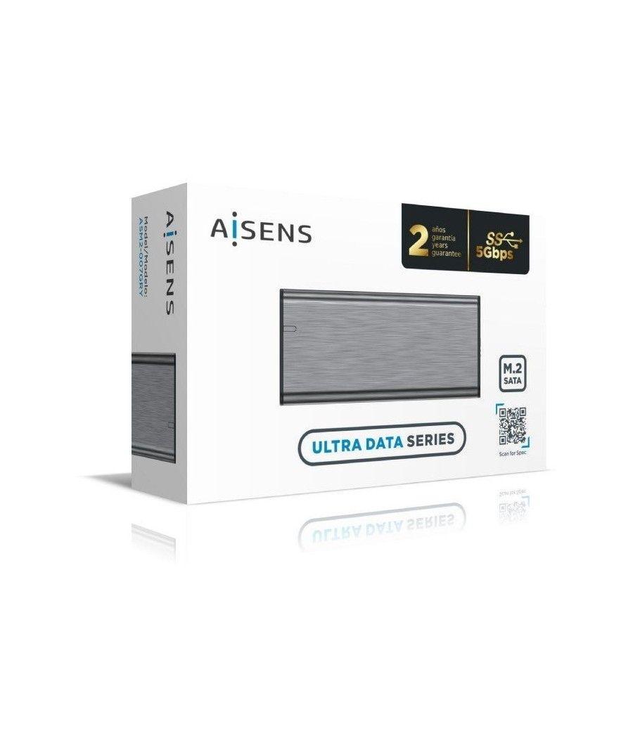 Caja Externa para Disco Duro SSD M.2 SATA Aisens ASM2-007GRY/ USB 3.1 Gen1/ Sin Tornillos - Imagen 4