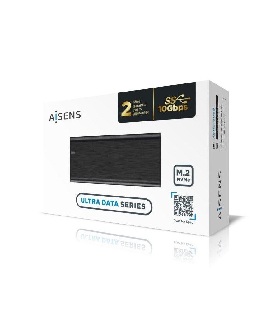 Caja Externa para Disco Duro SSD M.2 NVMe Aisens ASM2-008B/ USB 3.1 Gen2/ Sin Tornillos - Imagen 5