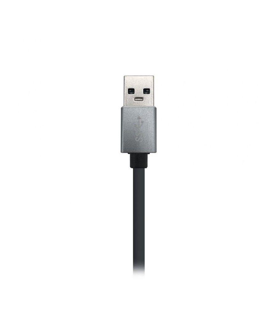 Hub USB 3.0 Aisens A106-0401/ 3 Puertos USB/ 1 RJ45/ Gris - Imagen 4