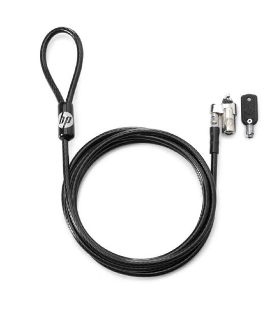 Hp cable de seguridad con llave para portátil de 10mm negro