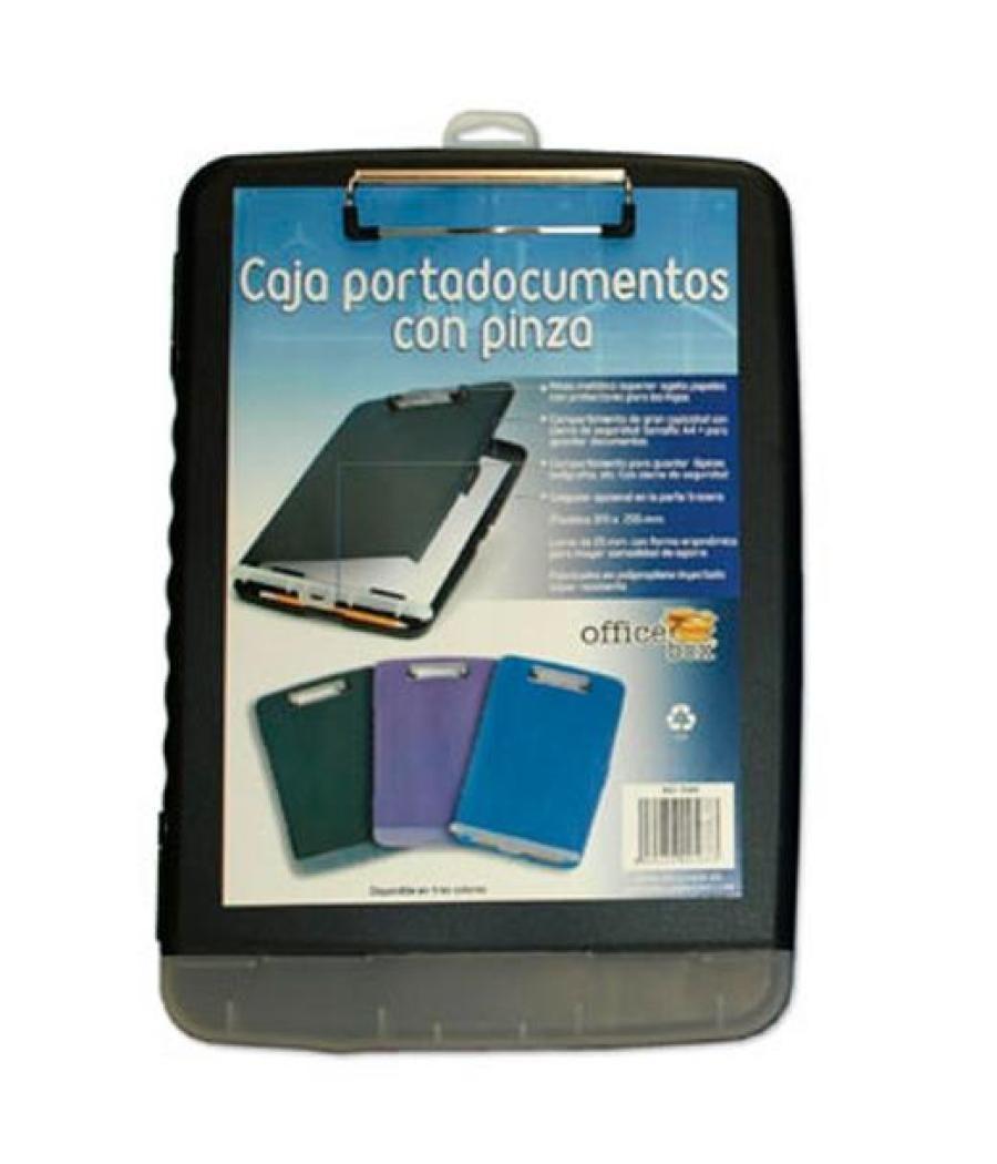 Office box caja portadocumentos con pinza negro