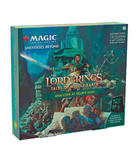 Caja de cartas magic the gathering lord of the rings tales of middle earth cajas de escena 4 unidades inglés