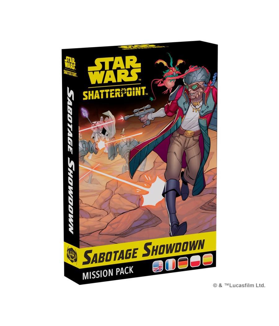 Juego de mesa star wars shatterpoint sabotage showdown mission pack edad recomendada 14 años