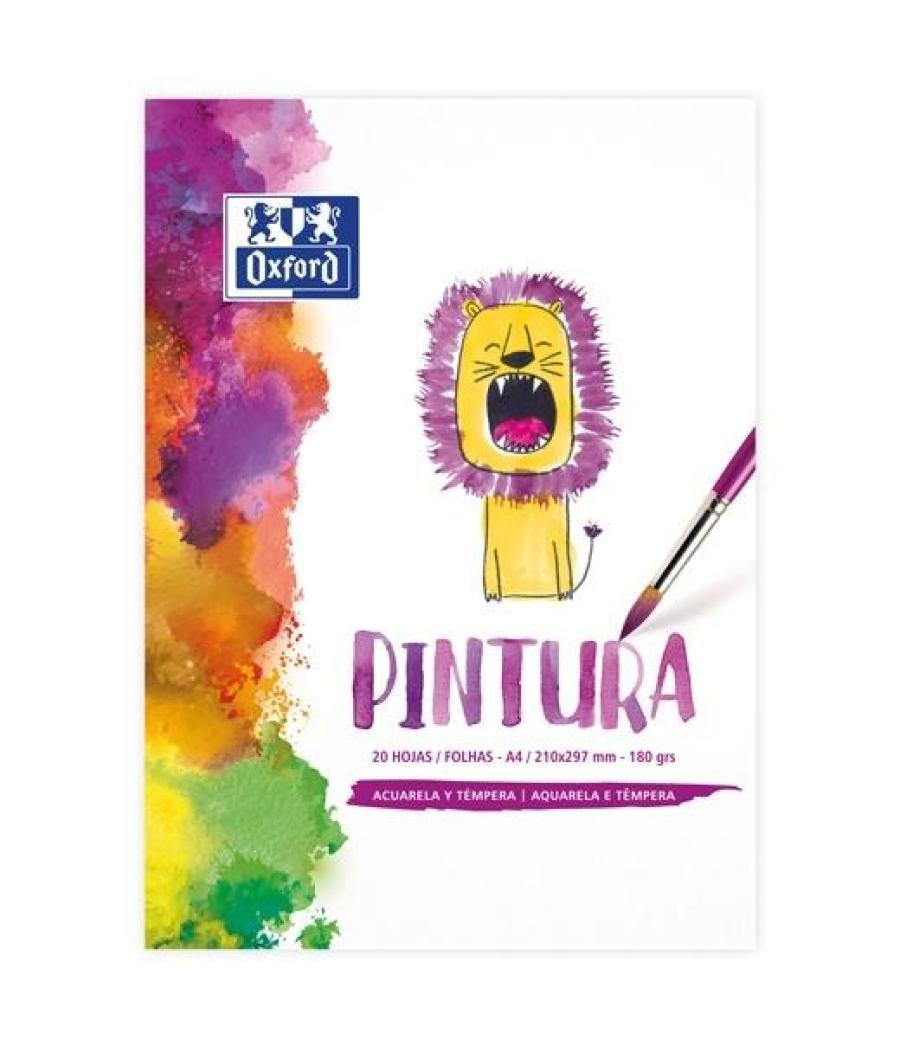 Oxford bloc pintura infantil a4 encolado 20h liso 180gr