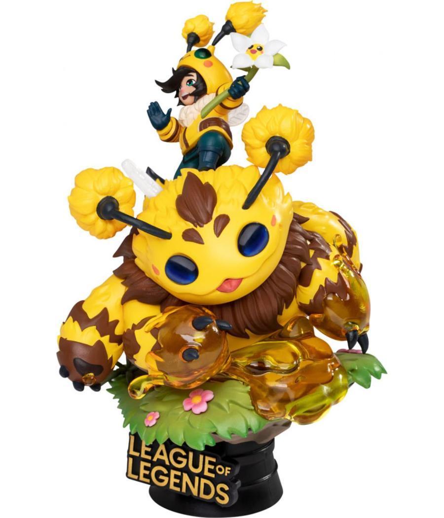 Set de 2 figuras beast kingdom dstage league of legends nunu beelump y heimerstinger