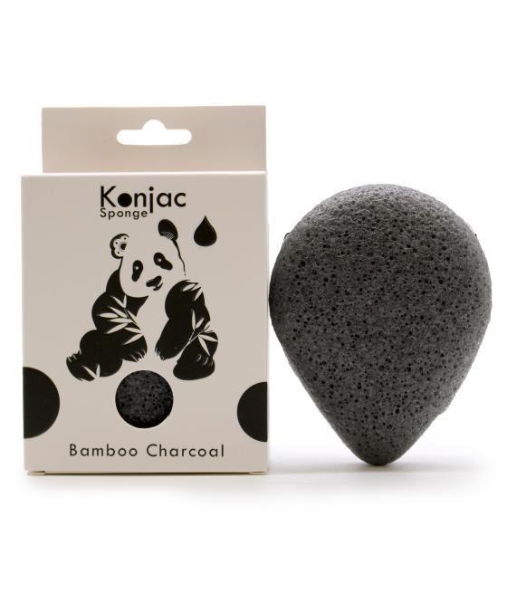 Esponja Facial Konjac - Carbón de Bambú - Antibacterial