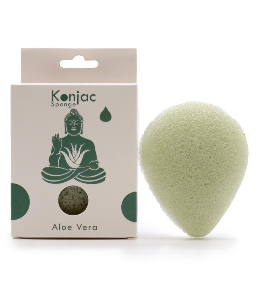 Esponja Facial Konjac - Aloe Vera - Cicatrizante