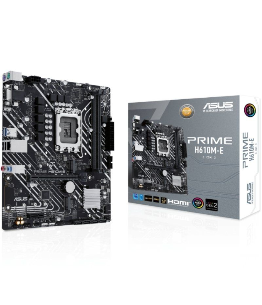 Placa base asus prime h610m-e-csm/ socket 1700/ micro atx