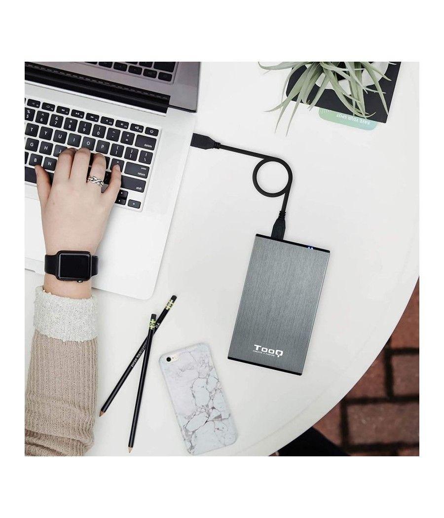 Caja Externa para Disco Duro de 2.5' TooQ TQE-2527G/ USB 3.1 - Imagen 5