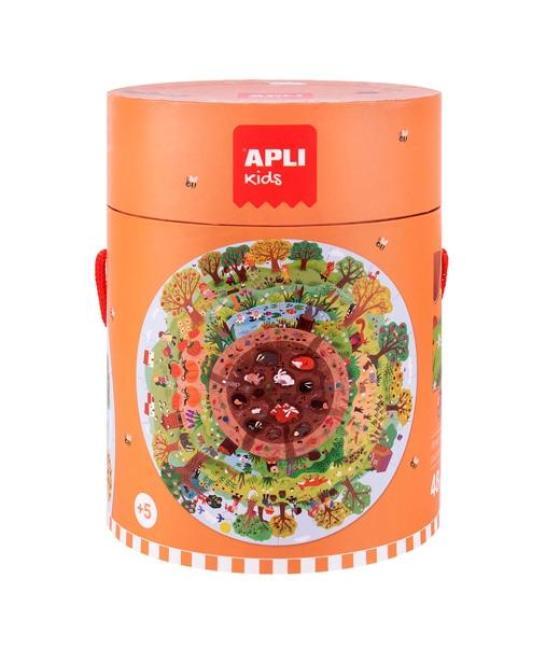 Apli puzzle circular biosfera 48 piezas +5 años