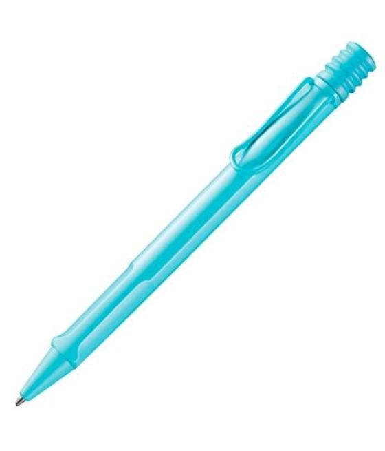Lamy bolígrafo safari plástico asa mango ergonómico cartucho tinta negro punta m aqua