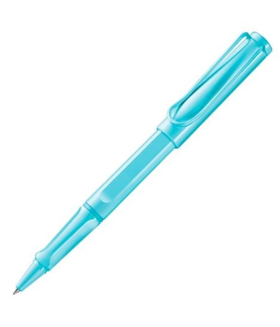 Lamy bolígrafo roller safari plástico asa mango ergonómico cartucho tinta negro punta m aqua