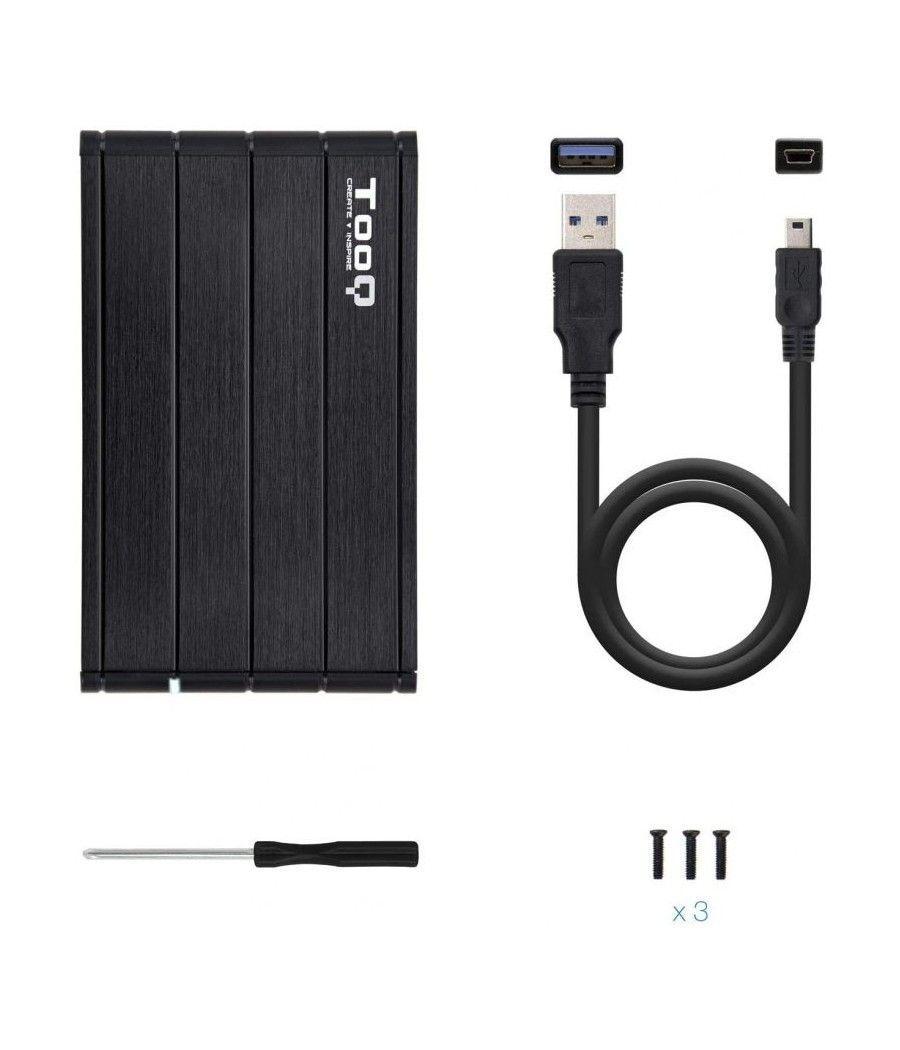 Caja Externa para Disco Duro de 2.5' TooQ TQE-2530B/ USB 3.1 - Imagen 4