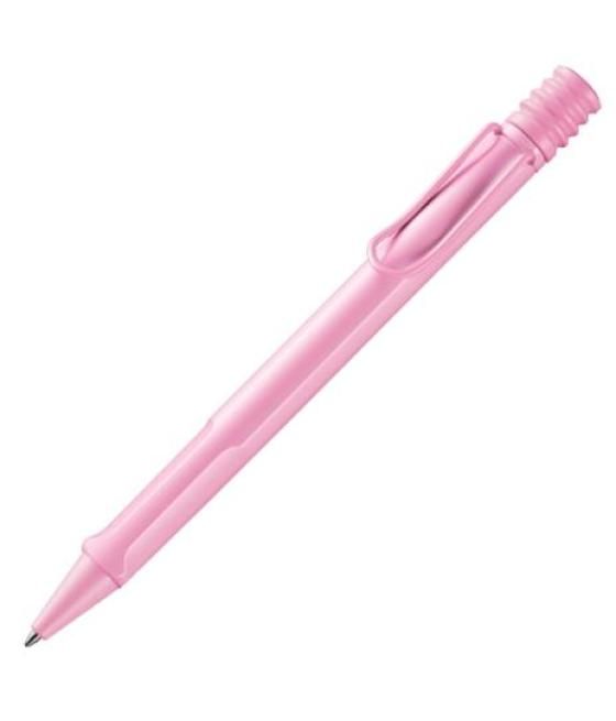 Lamy bolígrafo safari plástico asa mango ergonómico cartucho tinta negro punta m rosa claro