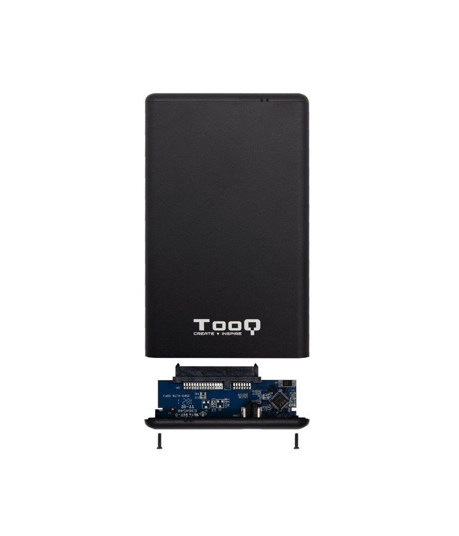 Caja Externa para Disco Duro de 2.5' TooQ TQE-2533B/ USB 3.1/ Incluye Adaptador USB-A a USB-C - Imagen 5