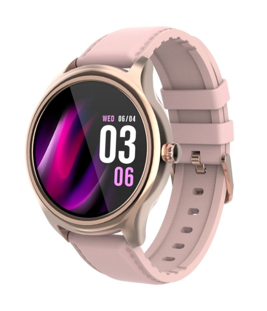 Smartwatch forever forevive 3 sb-340/ notificaciones/ frecuencia cardíaca/ oro rosa