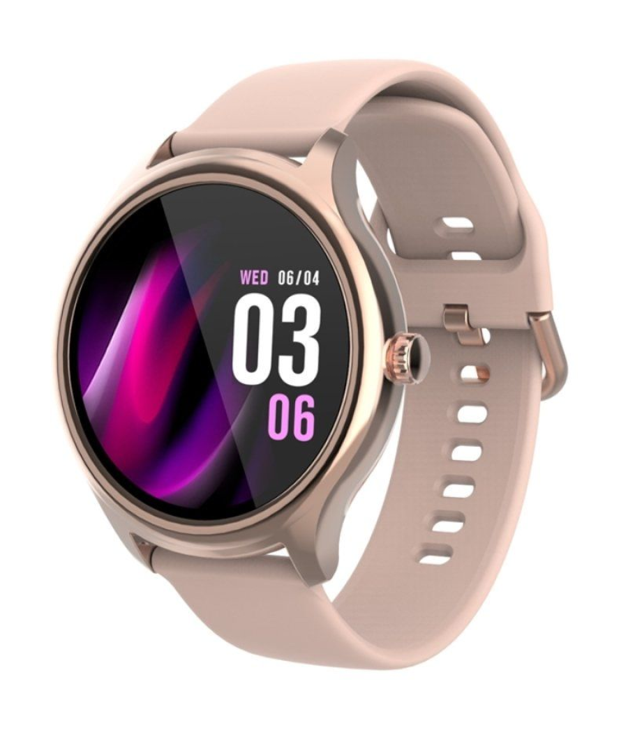 Smartwatch forever forevive 3 sb-340/ notificaciones/ frecuencia cardíaca/ oro rosa