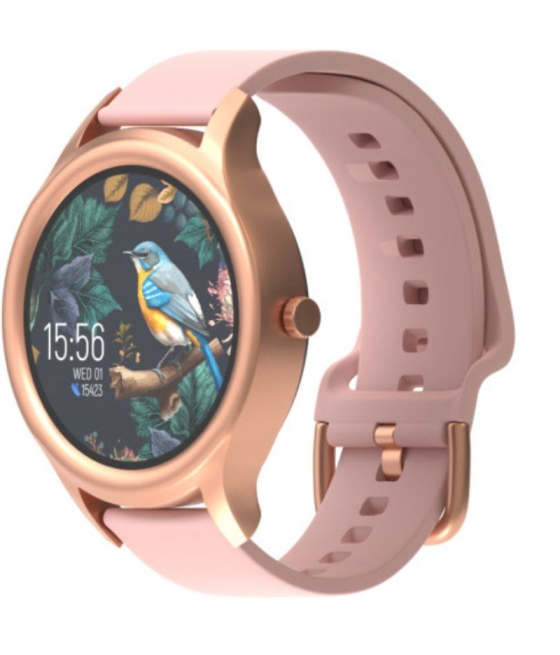 Smartwatch forever forevive 3 sb-340/ notificaciones/ frecuencia cardíaca/ rosa oro