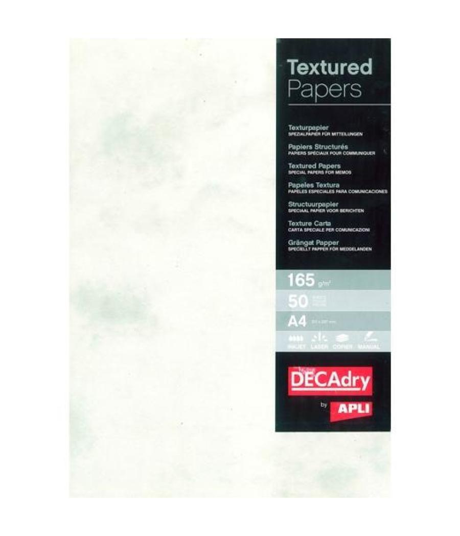 Apli papel textura mármol a4 165gr pack 50h gris