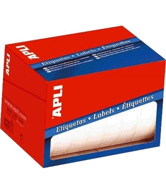 Apli etiquetas para precios 25x40mm escritura manual c/romos rollo de 1600 blanco